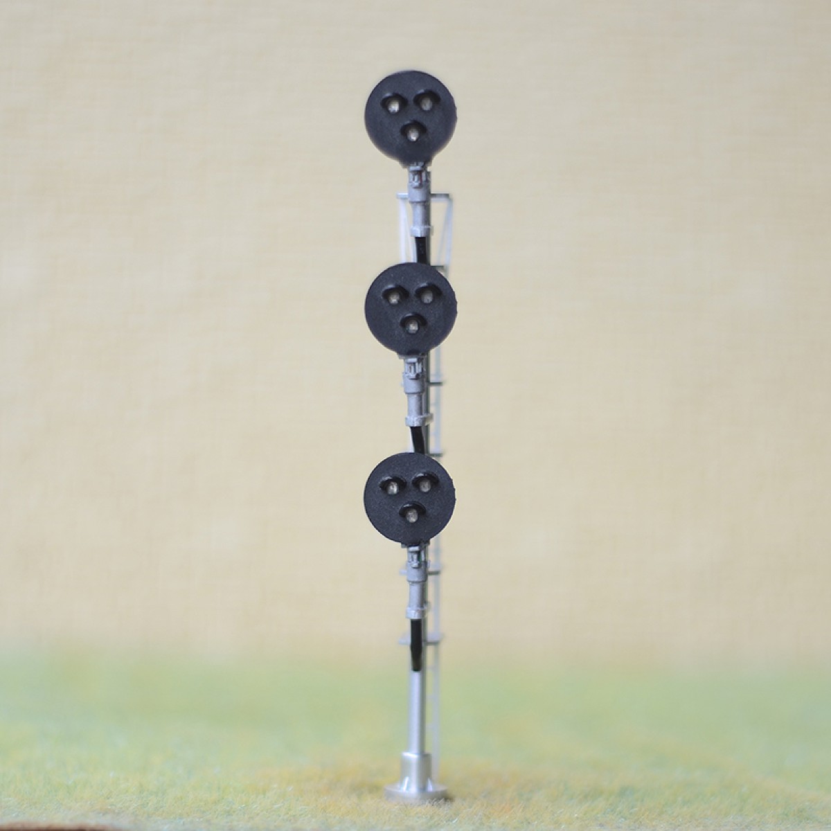 1 x HO scale model railroad tri-light type G block signal metal 3 targets #GS3